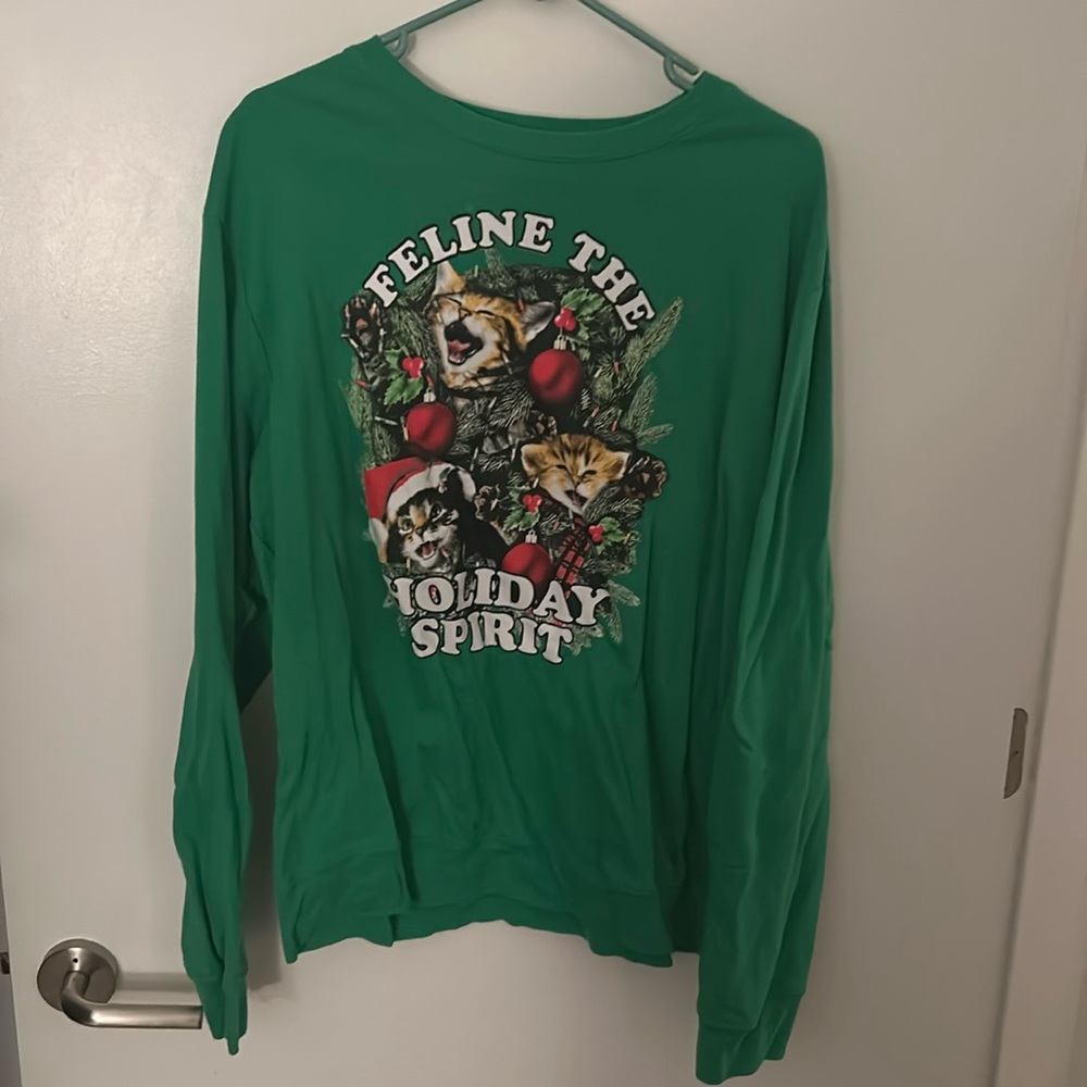 XXL Ugly Christmas Cat Sweater